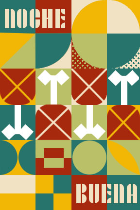 Bauhaus inspired Christmas Poster